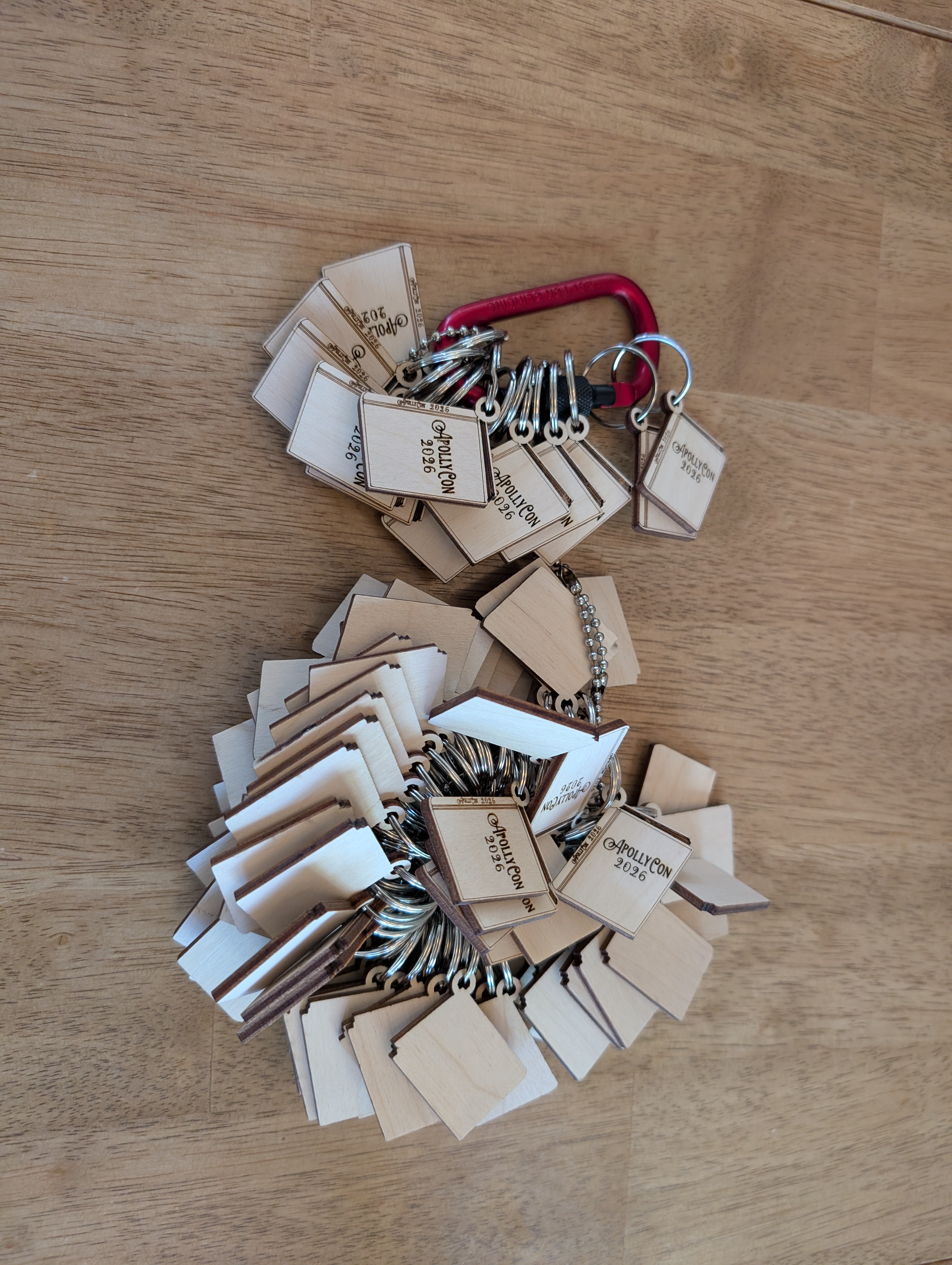 Custom laser engraved promotional keychains